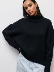 Jersey oversize con cuello vuelto La Parisienne