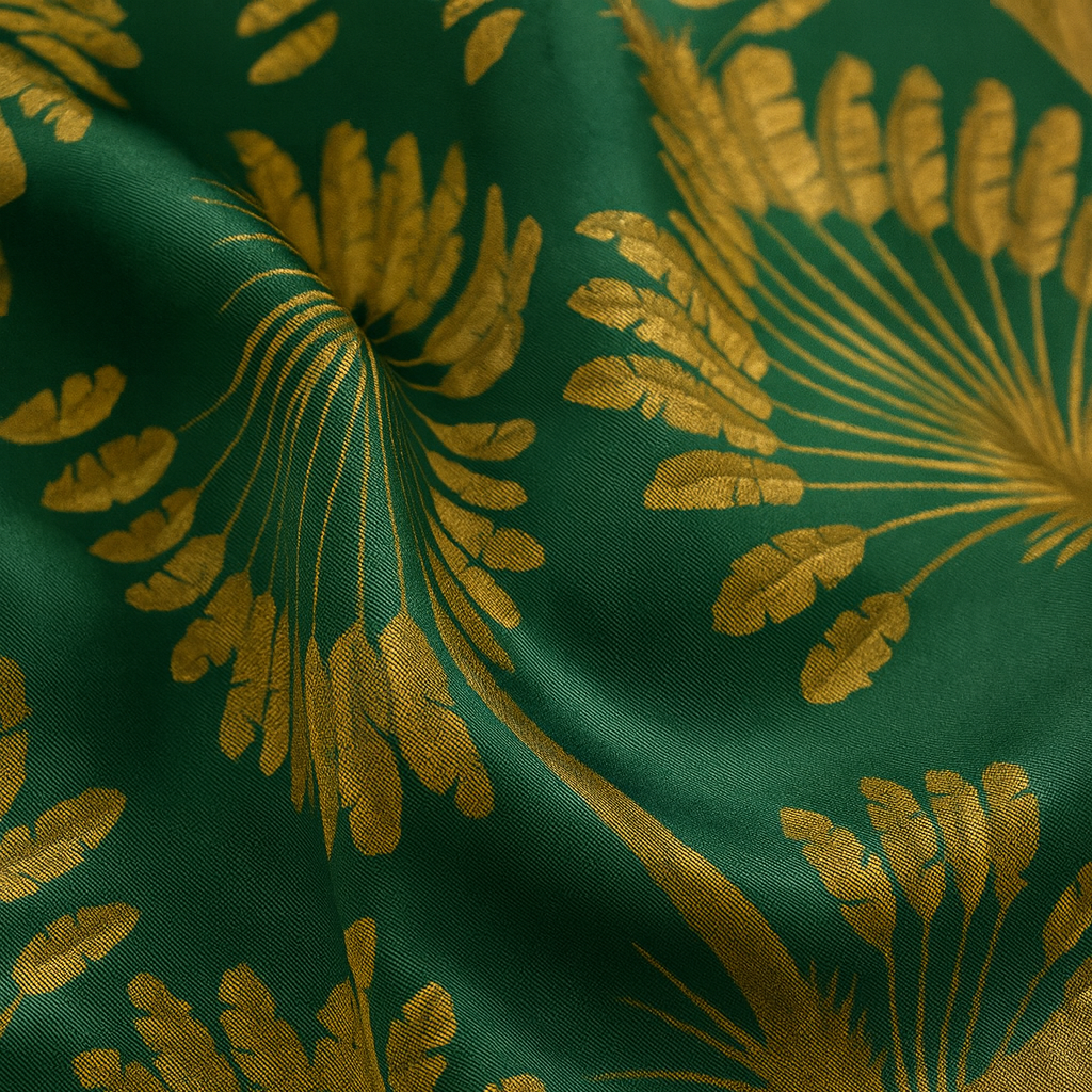 Palmera cuadrada 100% seda Decoración Mujer | La Parisienne