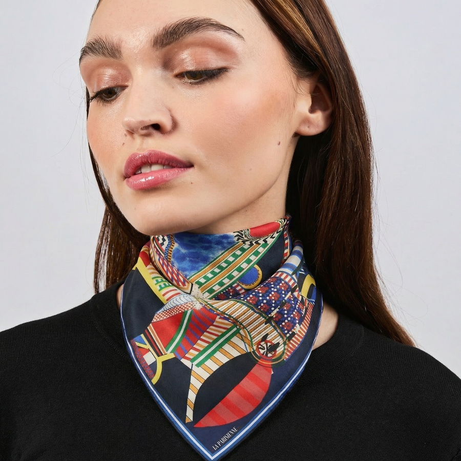 Bufanda de diseño 100 % seda | La Parigina
