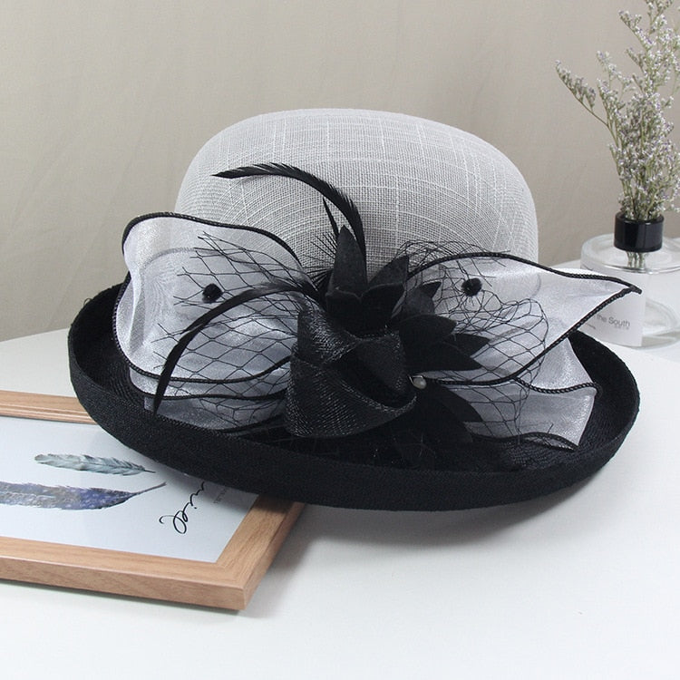 Chapeau Chic Décoration Fleurit Femme | La Parisienne