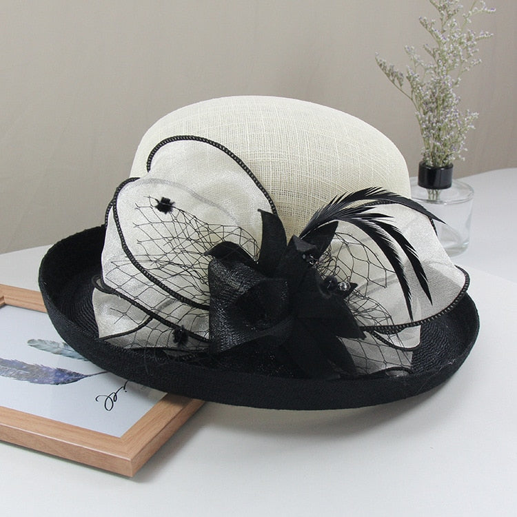 Chapeau Chic Décoration Fleurit Femme | La Parisienne