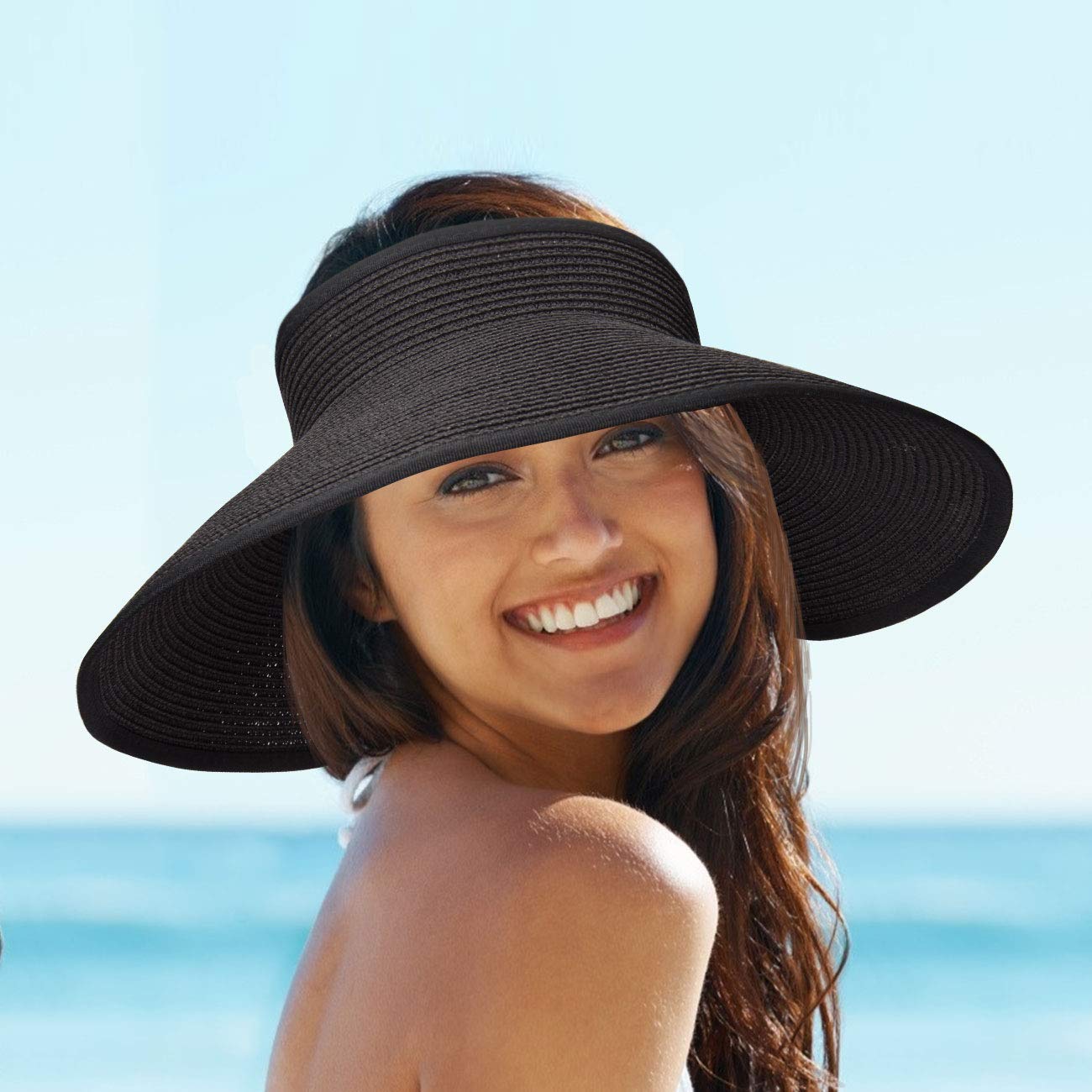 Visera estilo sombrero de paja para mujer | La Parisienne