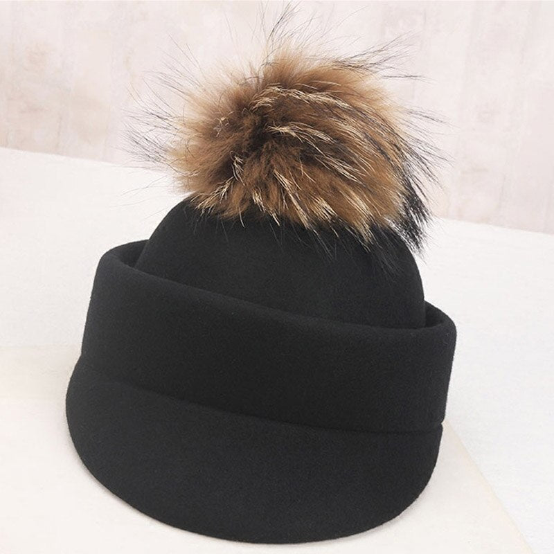 Sophisticated Women's Fur Cap Beret | Chic La Parisienne