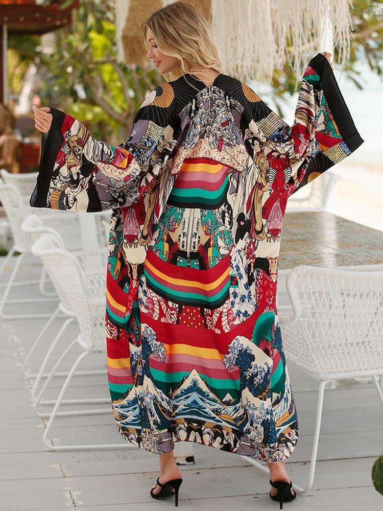 Schicker und böhmischer Kimono, Afrikanische Inspiration | Der Pariser 