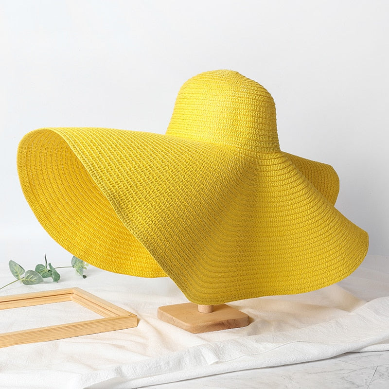 Sombrero de paja trenzada XXL para mujer | The Parisian 