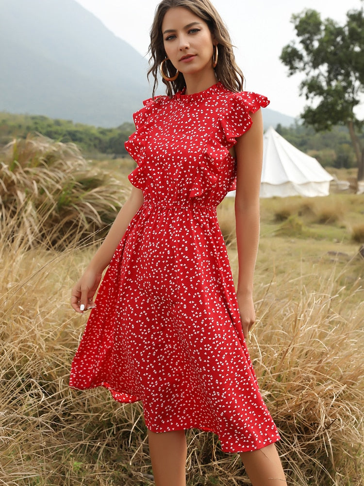 Vestido clásico de lunares para mujer | The Parisian 