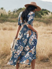 Vestido largo de flores | The Parisian 