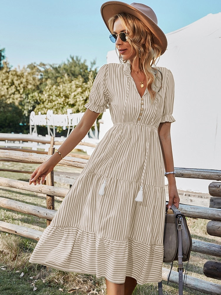 Vestido clásico de verano para mujer | The Parisian