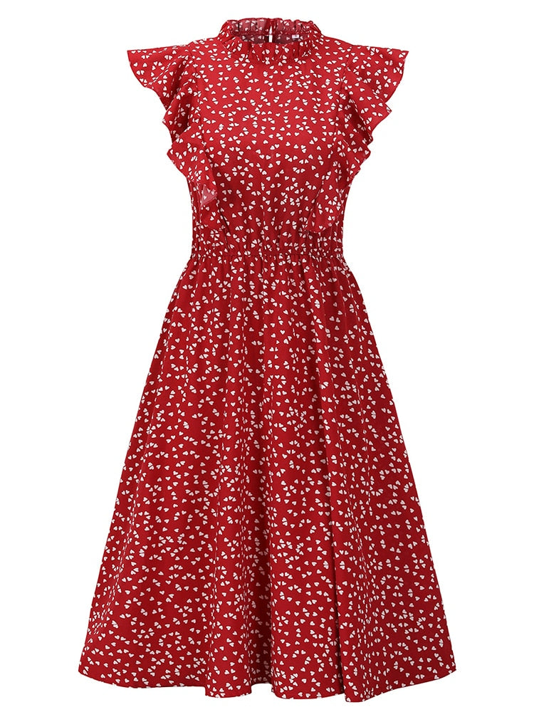 Klassisches Polka Dot-Kleid für Damen | Der Pariser 