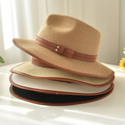 Sombrero de paja de verano para mujer estilo panamá | The Parisian 