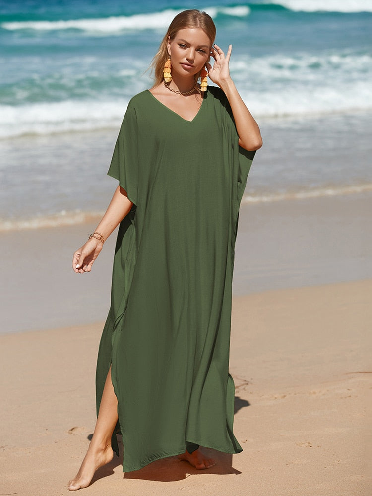 Vestido negro chic de playa para mujer La Parisienne