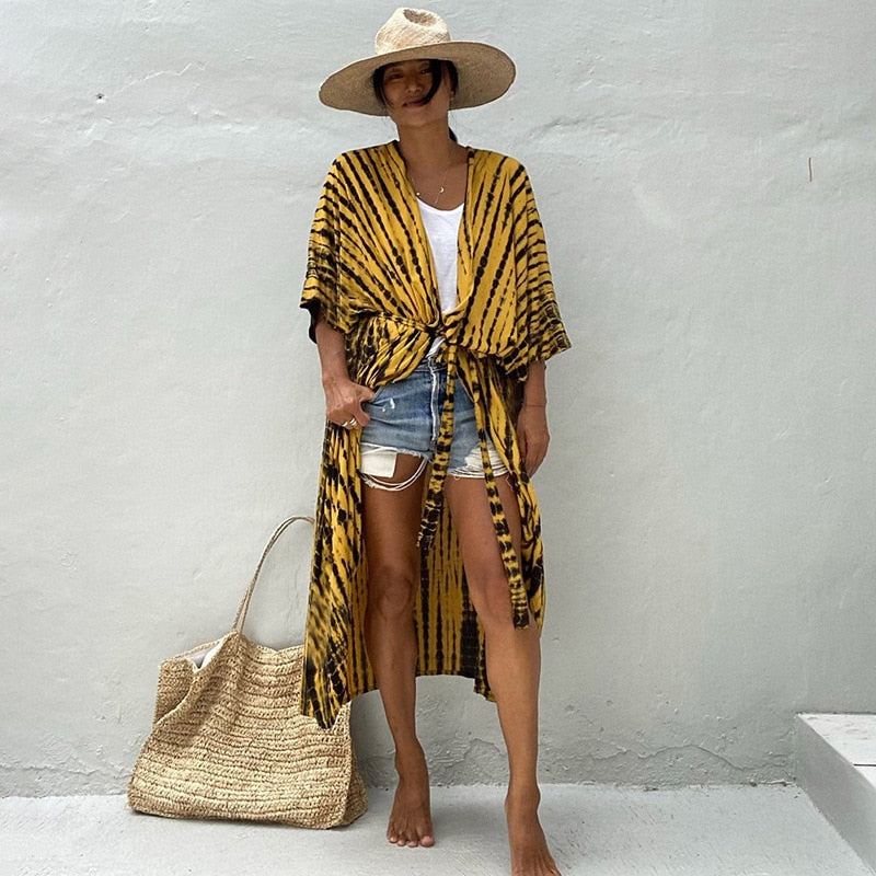 Kimono de playa bohemio | The Parisian 