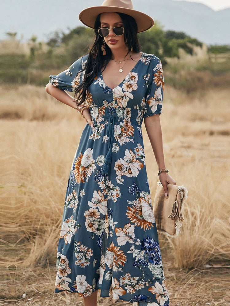 Maxi Vestido Floral | La Parisienne