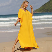 Vestido de playa amarillo chic para mujer La Parisienne